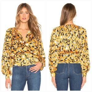 Tularosa Mia Top in Marigold Blossom Large